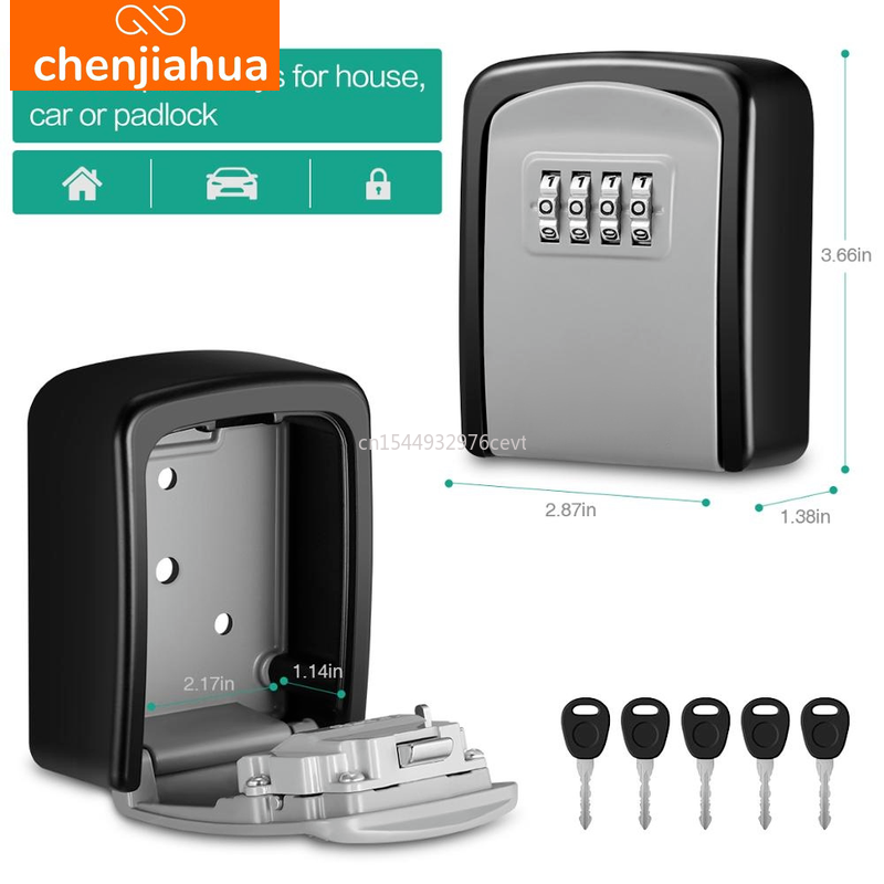 جدار جبل مفتاح تخزين صندوق سري - مراجعة Home Security Box وسعره