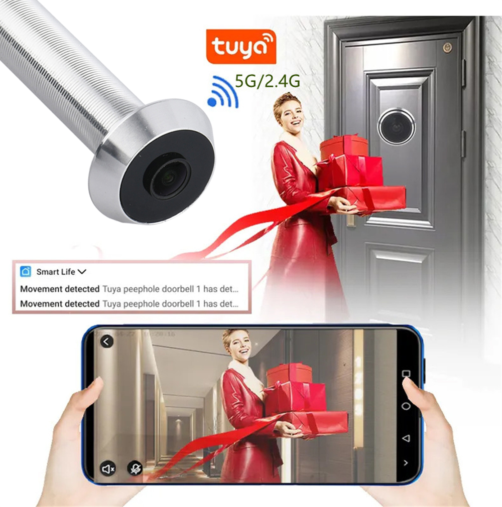 كاميرا عين الباب LED بدقة 1080 - مراجعة Home Security Front Door Camera وسعره