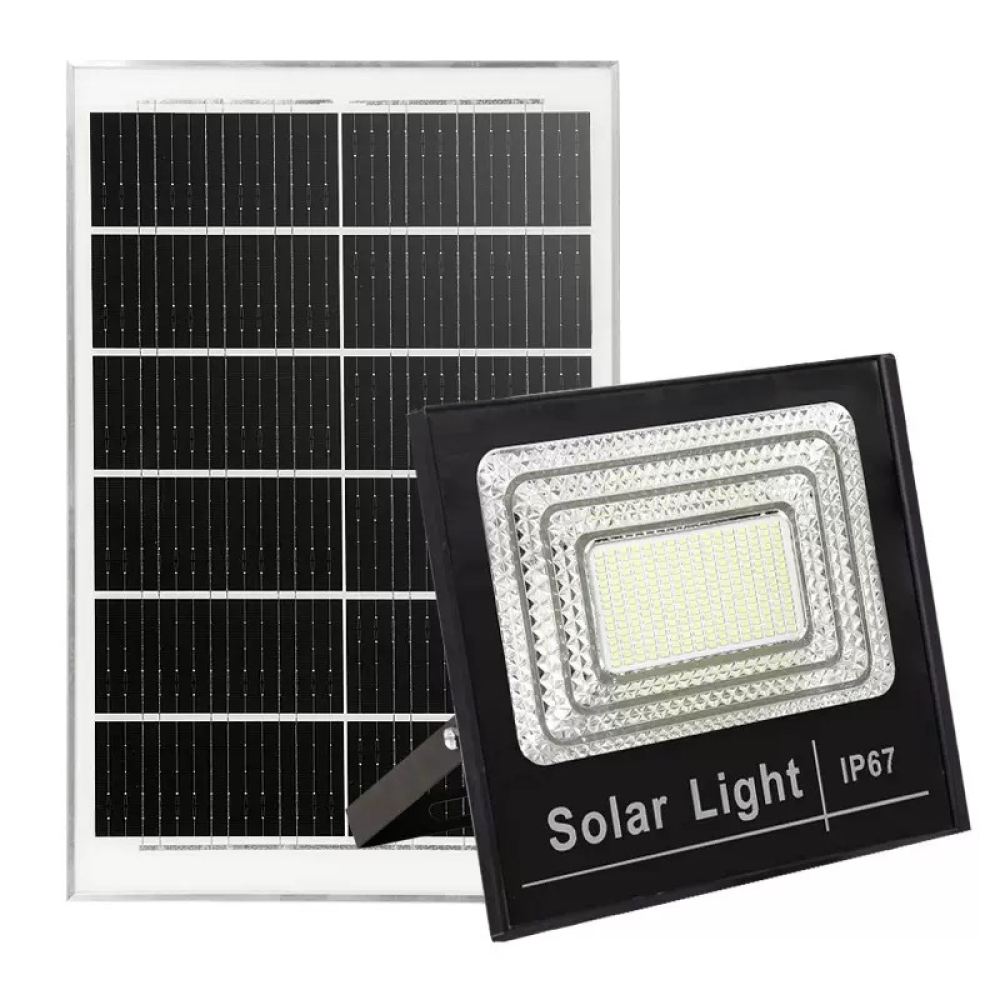 مصباح كشاف LED شمسي عالي الكفا - مراجعة Home Security Flood Lights وسعره