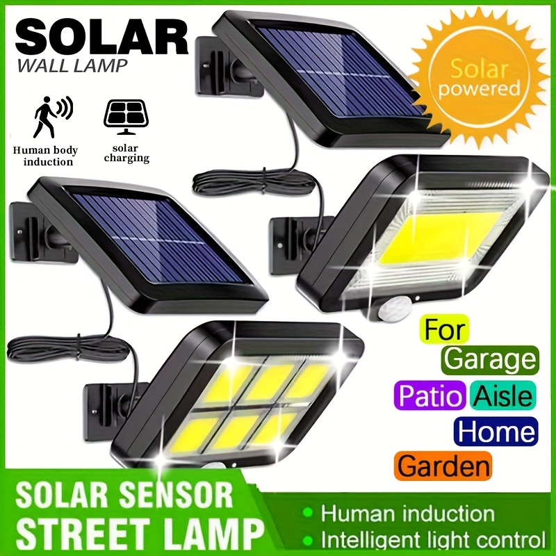 LED الشمسية سبليت الجدار مصباح - مراجعة Home Security Flood Lights وسعره